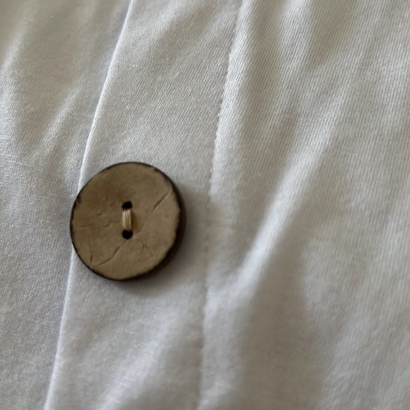 NWT Long Sleeve Jersey Knit Top size XXL Button Details Elbow Patch Unique Shirt - Picture 9 of 10